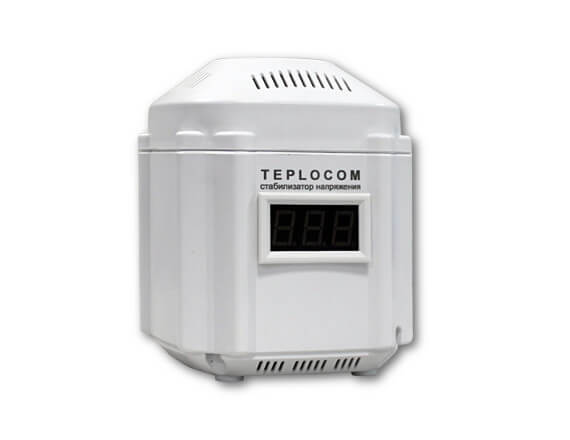 Стабилизатор сетевого напряжения TEPLOCOM 222/500-И, индикация